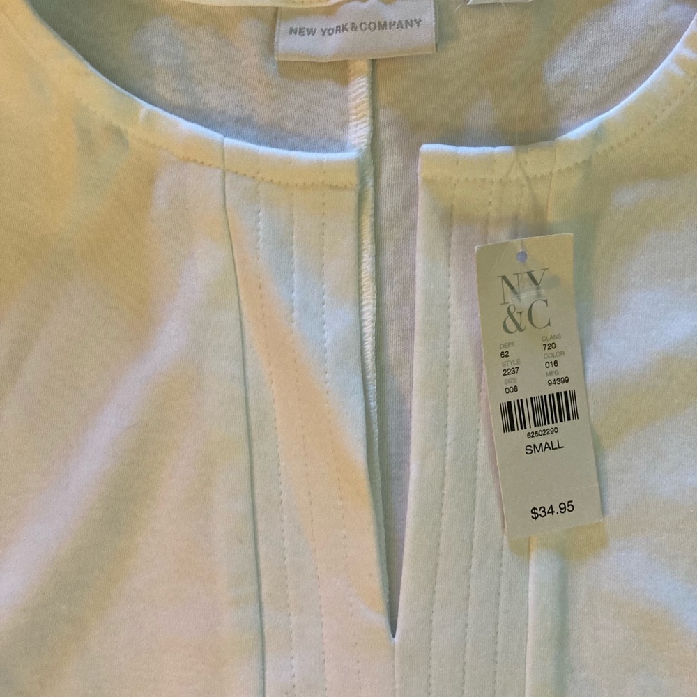 NewYork & Company white shift dress